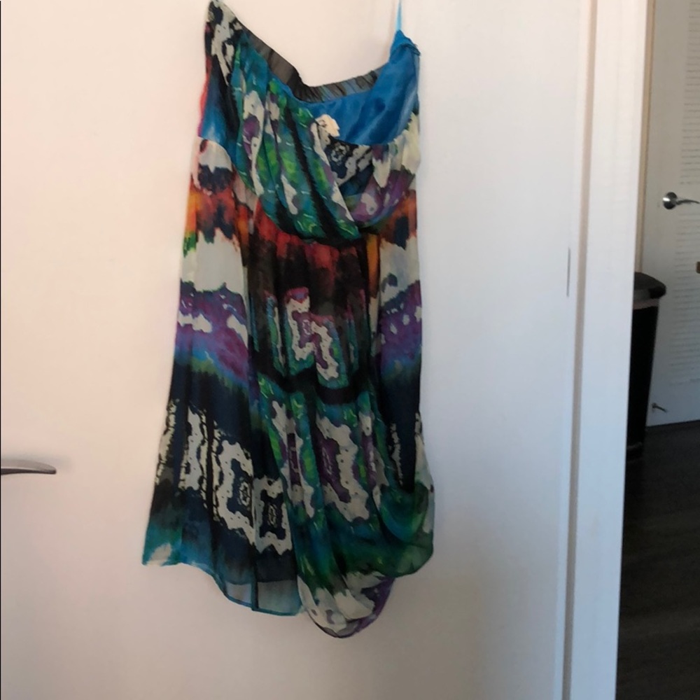 C. Lace multicolor formal dress